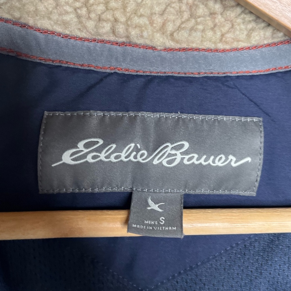 EDDIE BAUER Men’s Sherpa Fleece Full Zip Jacket Oversized Small - Picture 9 of 11